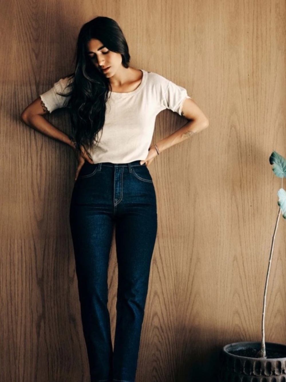 Imogene & Willie Elizabeth Jeans High Rise Slim Straight Leg